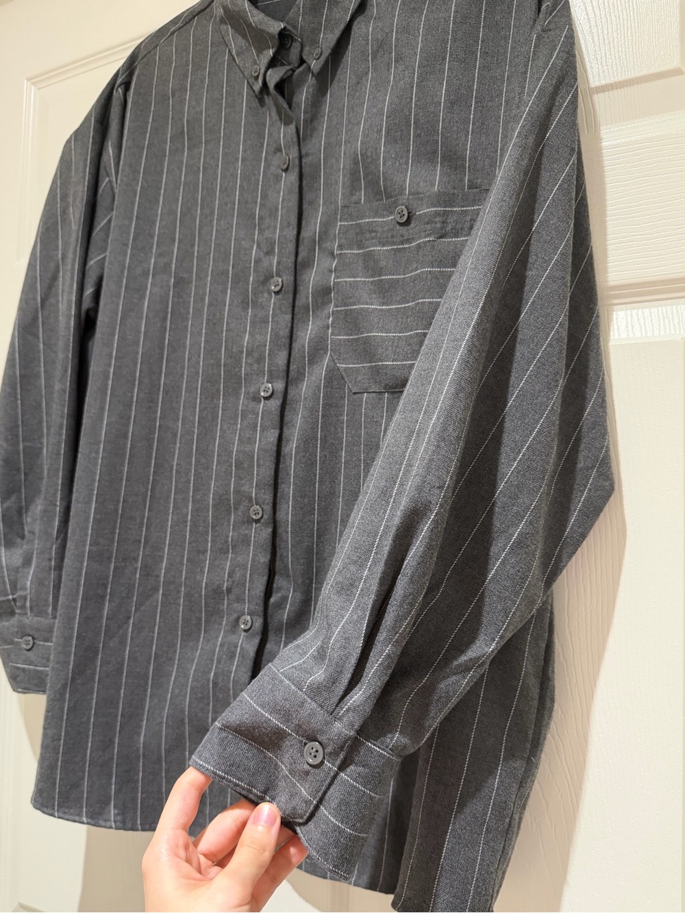 H&M Oversized Flannel Shirt Size S - Picture 12 of 15
